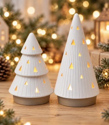 Leuchtender Deko-Tannenbaum für LED-Teelicht