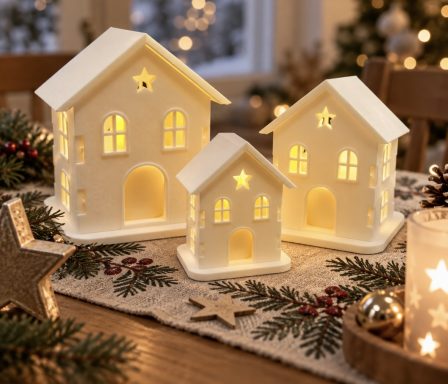 Weihnachtliche Lichthäuser
