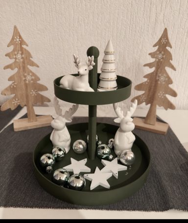 Weihnachtliche Etagere