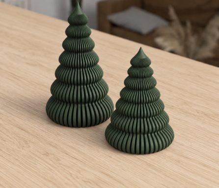 Gerippte Weihnachtsbäume