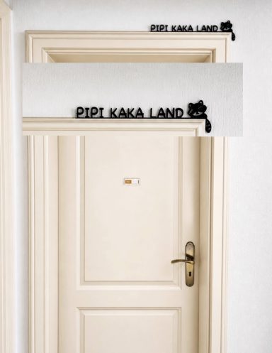 Türrahmen Schild WC
