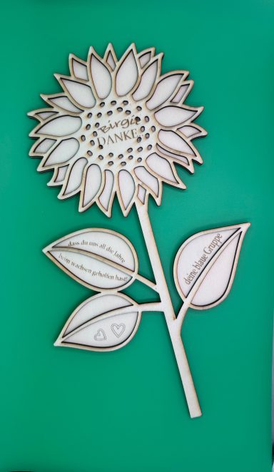 Wir sagen Danke -Sonnenblume