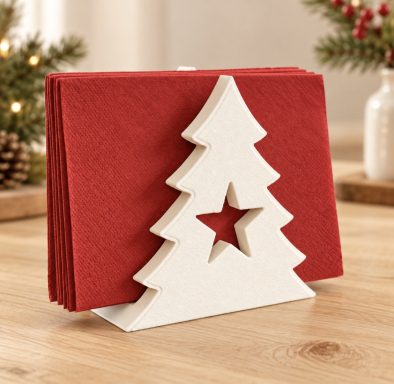 Weihnachtlichter Serviettenhalter