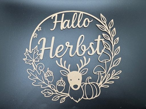 Herbstlicher Fenster- und Türanhänger „Hallo Herbst“